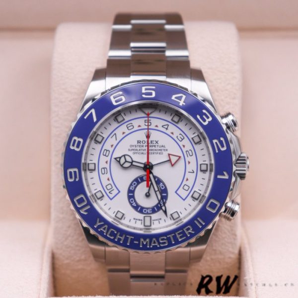 Rolex Yacht Master II 116680 White Square Dial 44mm Mens Replica Watch
