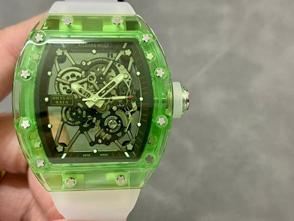 Richard Mille RM35-01 Transparent Tourbillon 1:1 Replica Watch