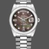Rolex Day Date 118206 Mother of Pearl Black Dial 36mm Unisex Replica Watch