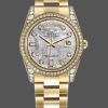 Rolex Day-Date 118388 Diamond Bezel Meteorite Dial 36MM Unisex Replica Watch