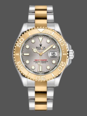 Rolex Yacht Master 168623 Steel Yellow Gold Platinum Dial 35MM Unisex Replica Watch