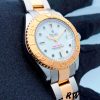 Rolex Yacht Master 168623 Steel Yellow Gold White Dial 35MM Unisex Replica Watch