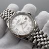 Rolex Datejust 126234 Silver Diamond Roman Dial 36MM Unisex Replica Watch