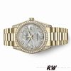 Rolex Day-Date 118388 Yellow Gold Diamond Meteorite Dial 36MM Unisex Replica Watch