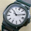 Patek Philippe Nautilus Green Rubber White Dial 5711 40MM Watch
