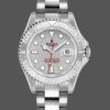 Rolex Yachtmaster 168622 Platinum Stainless Steel Silver Dial 35mm Unisex Replica Watch
