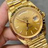 Rolex Day-Date 128238 Fluted Bezel Champagne Index Dial 36MM Unisex Replica Watch