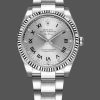 Rolex Oyster Perpetual Air-King 114234 Silver Roman Diamond Dial 34mm Unisex Replica Watch