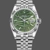 Rolex Datejust 126234 Olive Green Palm Motif Dial 36MM Unisex Replica Watch