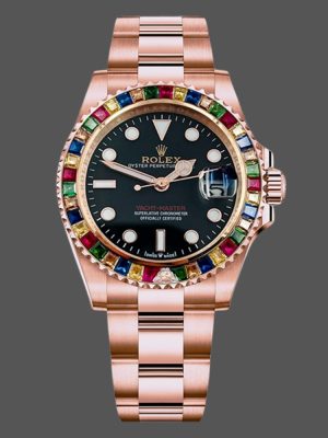 Rolex Yacht Master 116695 Everose Gold Black Dial 40MM Mens Replica Watch