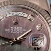 Rolex Day-Date 118235 MOP Black Dial 36mm Unisex Replica Watch