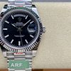 Rolex Day-Date 118239 Black Dial Fluted Bezel 36mm Unisex Replica Watch