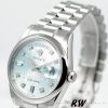 Rolex Day-Date 118206 Ice Blue Diamonds Dial 36mm Unisex Replica Watch