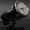 Rolex Cellini Time 50509 Black Leather Strap White Dial 39mm Mens Replica Watch