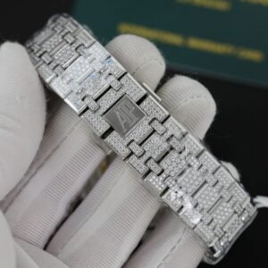 Audemars Piguet Royal Oak Iced Out Moissanite Arabic Dial Super Clone 41mm