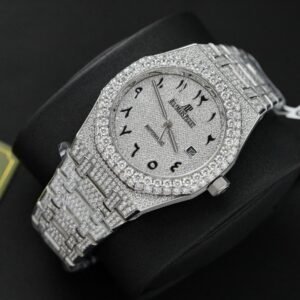 Audemars Piguet Royal Oak Iced Out Moissanite Arabic Dial Super Clone 41mm