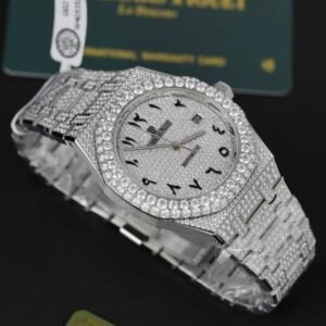 Audemars Piguet Royal Oak Iced Out Moissanite Arabic Dial Super Clone 41mm