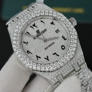 Audemars Piguet Royal Oak Iced Out Moissanite Arabic Dial Super Clone 41mm
