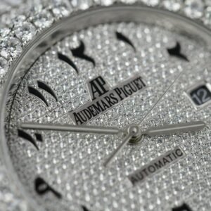 Audemars Piguet Royal Oak Iced Out Moissanite Arabic Dial Super Clone 41mm