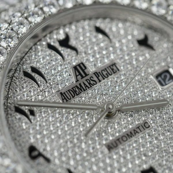 Audemars Piguet Royal Oak Iced Out Moissanite Arabic Dial Super Clone 41mm