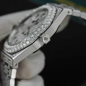 Audemars Piguet Royal Oak Iced Out Moissanite Arabic Dial Super Clone 41mm