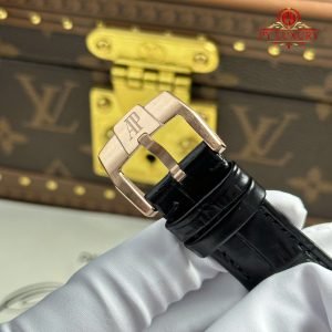 Audemars Piguet Code 11.59 Automatic 15210OR Black Dial Leather Strap 1:1 Best Replica APSF 41mm