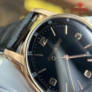 Audemars Piguet Code 11.59 Automatic 15210OR Black Dial Leather Strap 1:1 Best Replica APSF 41mm