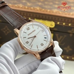 Audemars Piguet Code 11.59 Automatic 15210OR White Dial Leather Strap 1:1 Best Replica APSF 41mm
