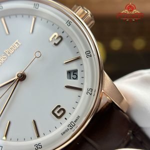 Audemars Piguet Code 11.59 Automatic 15210OR White Dial Leather Strap 1:1 Best Replica APSF 41mm