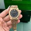 Audemars Piguet Royal Oak 15400OR Black Dial 18K Gold Wrapped Best Replica Watch ZF 41mm