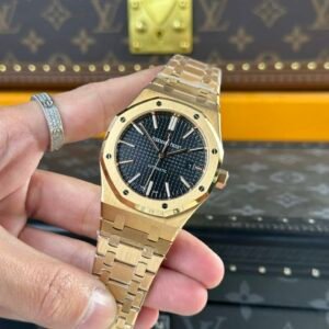 Audemars Piguet Royal Oak 15400OR Rose Gold Black Dial Replica 41mm