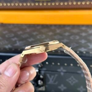 Audemars Piguet Royal Oak 15400OR Rose Gold Black Dial Replica 41mm