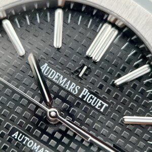 Audemars Piguet Royal Oak 15400ST Rubber Strap Black Dial Best Replica APS Factory 41mm