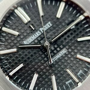 Audemars Piguet Royal Oak 15400ST Rubber Strap Black Dial Best Replica APS Factory 41mm