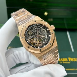 Audemars Piguet Royal Oak 15407OR Openworked Skeleton Dial Rose Gold 1:1 Best Replica THB 41mm