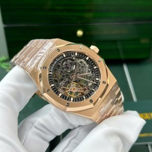 Audemars Piguet Royal Oak 15407OR Openworked Skeleton Dial Rose Gold 1:1 Best Replica THB 41mm