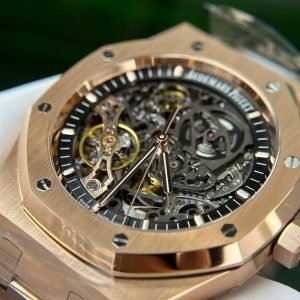 Audemars Piguet Royal Oak 15407OR Openworked Skeleton Dial Rose Gold 1:1 Best Replica THB 41mm