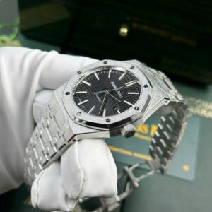 Audemars Piguet Royal Oak 15454BC Frosted Gold Black Dial 1:1 Best Replica APSF 37mm