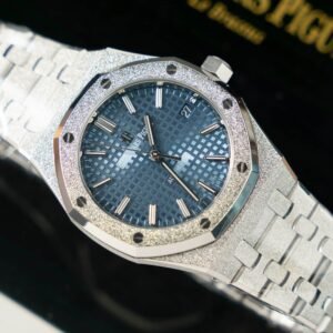 Audemars Piguet Royal Oak 15454BC Frosted Gold Blue Dial Best Replica APSF 37mm
