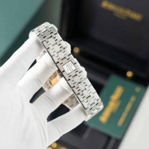 Audemars Piguet Royal Oak 15454BC Frosted Gold Blue Dial Best Replica APSF 37mm