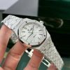 Audemars Piguet Royal Oak 15454BC Frosted White Gold White Dial Best Replica APSF 37mm