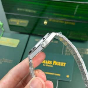 Audemars Piguet Royal Oak 15454BC Frosted White Gold White Dial Best Replica APSF 37mm