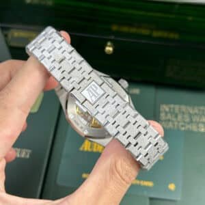 Audemars Piguet Royal Oak 15454BC Frosted White Gold White Dial Best Replica APSF 37mm