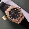 Audemars Piguet Royal Oak 15500OR 18K Gold Wrapped Black Dial Leather 41mm