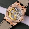 Audemars Piguet Royal Oak 15500OR 18K Gold Wrapped Black Dial Leather 41mm