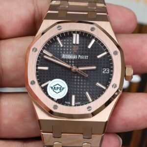 Audemars Piguet Royal Oak 15500OR Rose Gold Black Dial Super Clone APSF 41mm