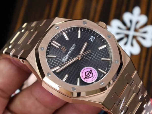 Audemars Piguet Royal Oak 15500OR Rose Gold Black Dial Super Clone APSF 41mm