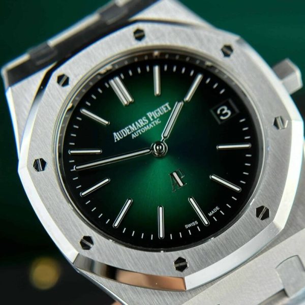 Audemars Piguet Royal Oak 16202PT Smoked Green Dial Best Replica ZF 39mm