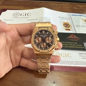 Audemars Piguet Royal Oak 26331OR Chronograph Brown Dial 18K Gold Wrapped 41mm