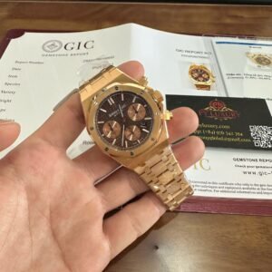 Audemars Piguet Royal Oak 26331OR Chronograph Brown Dial 18K Gold Wrapped 41mm